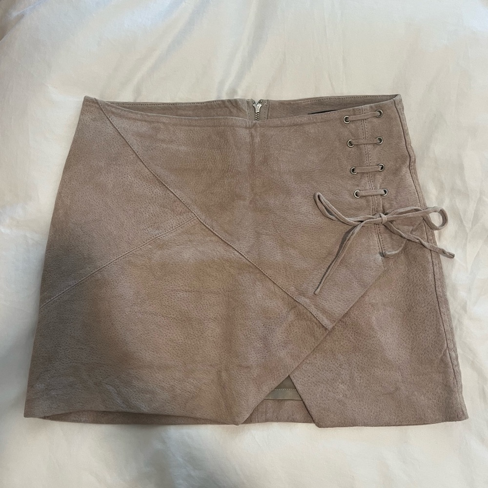 Blank NYC Suede Miniskirt